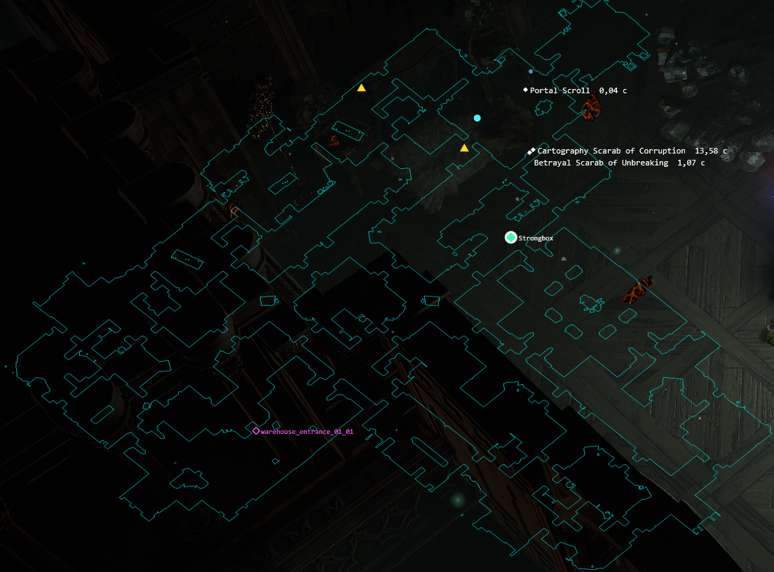 Screenshot: Map radar overlay